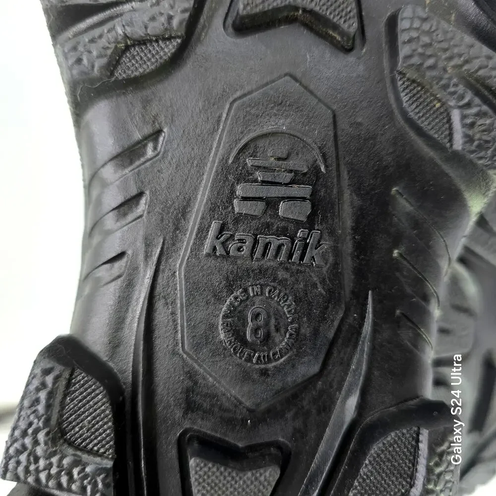 Kamik Industrial Safety Insulated Winter Boots ANSI Waterproof Black Suede Men 8